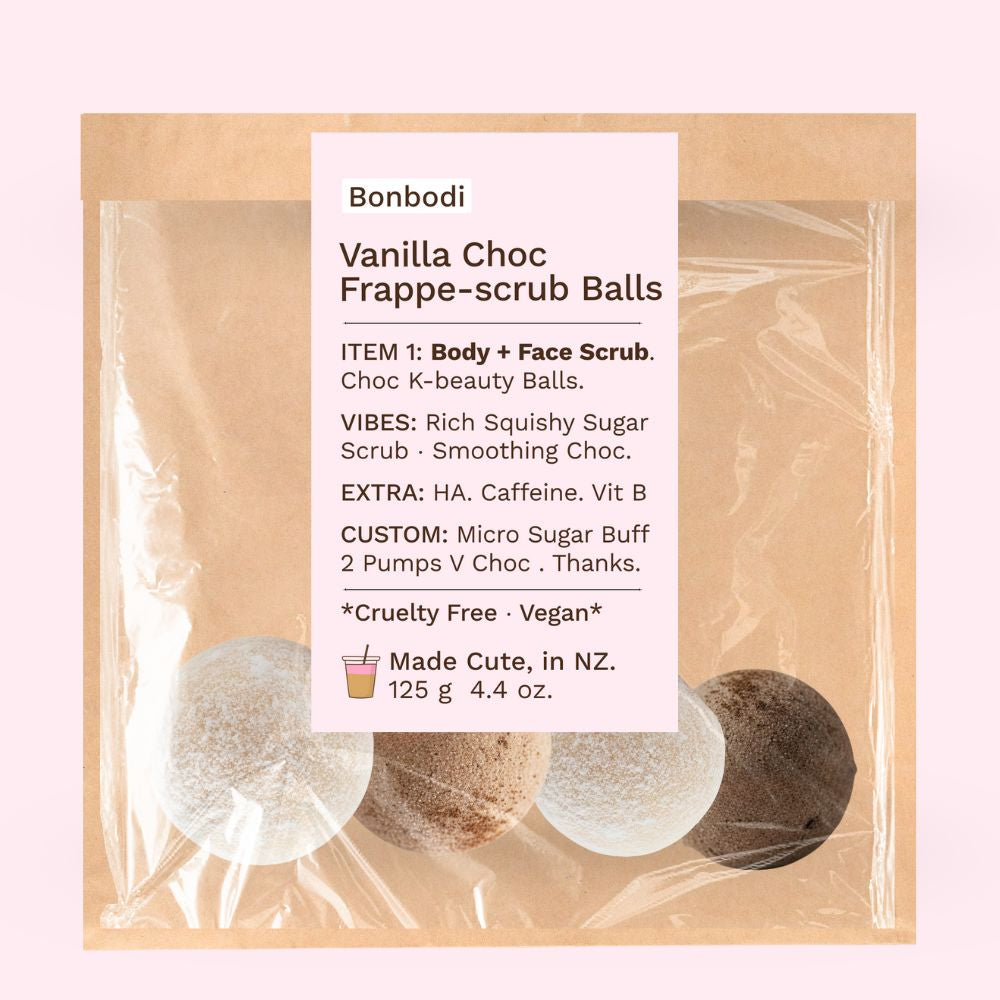 Vanilla Choc Frappe-scrub Balls