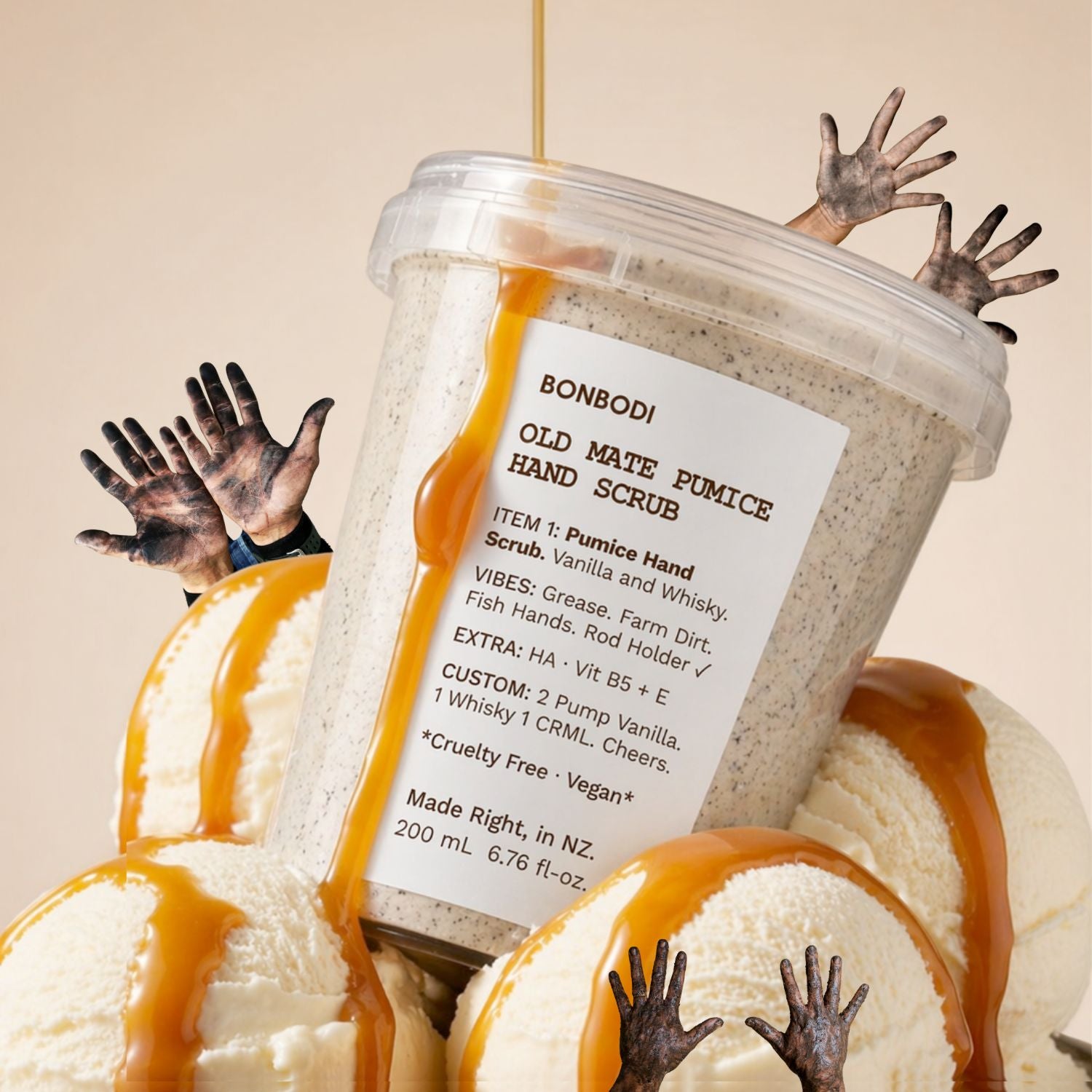OLD MATE PUMICE HAND SCRUB: Whisky + Vanilla