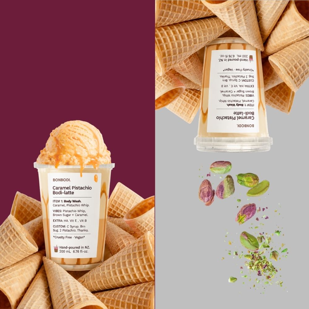 Pistachio Caramel Bodi-latte
