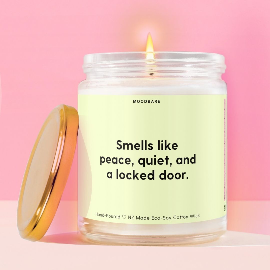 Smells like peace, quiet, and a locked door. Moodbare